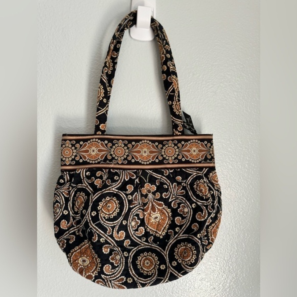 Vera Bradley Caffe Latte Shoulder Bag Brown Floral
